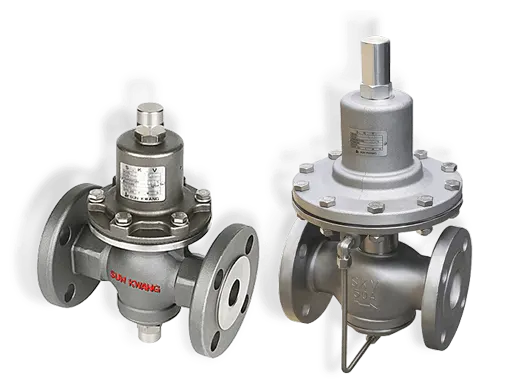 SRCV-20F 및 SRCV-20W 스테인리스 STS304 감압 및 유량조절 밸브